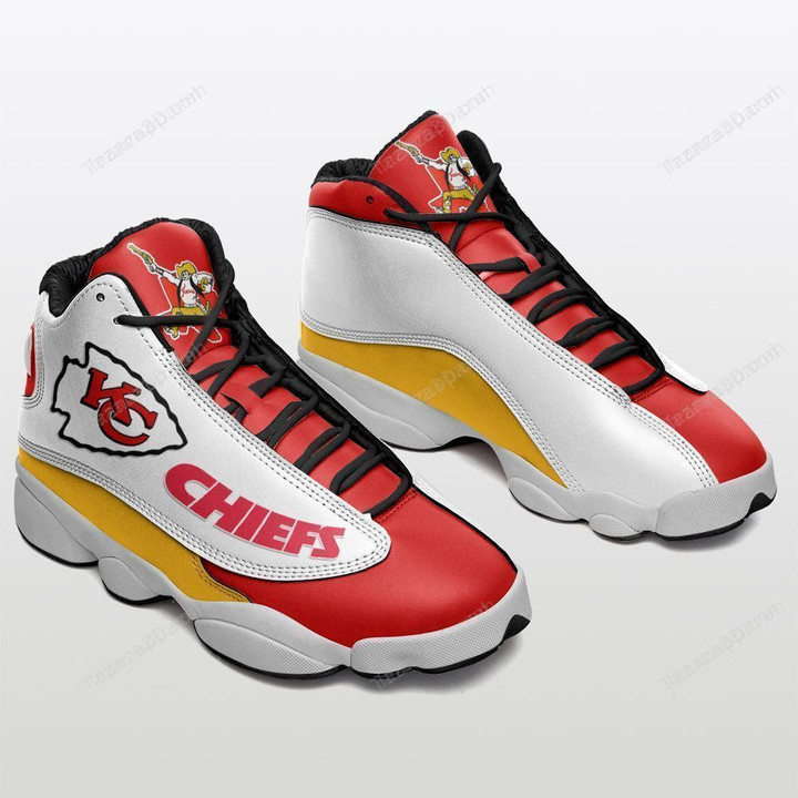 KC Chief Air Jordan 13 Shoes Sneakers - Red/White/Yellow