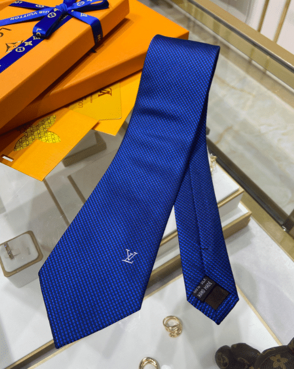 Louis Vuitton Initiales Necktie Caravatta In Royal Blue
