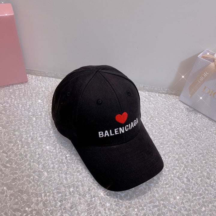 Balenciaga Qixi Baseball Cap In Black