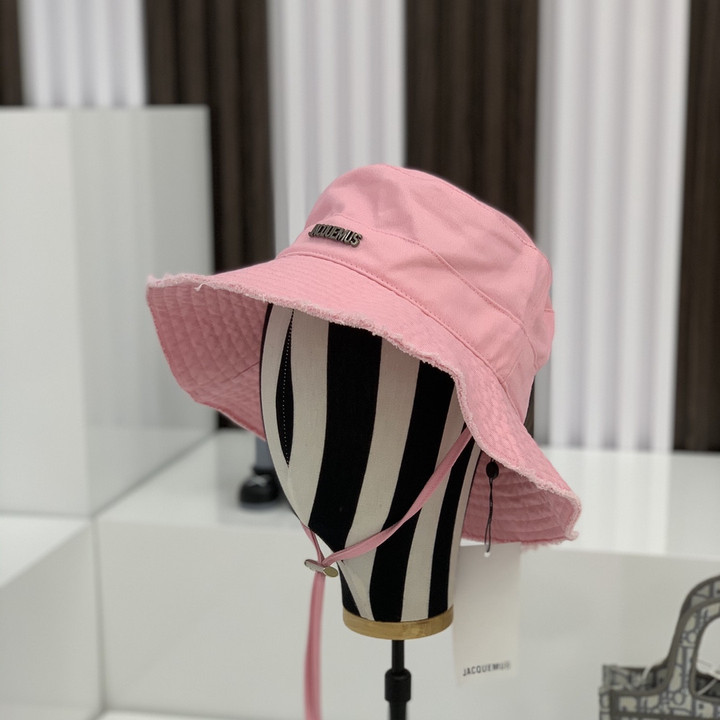 Jacquemus Le bob Artichaut Frayed Bucket Hat In Pink
