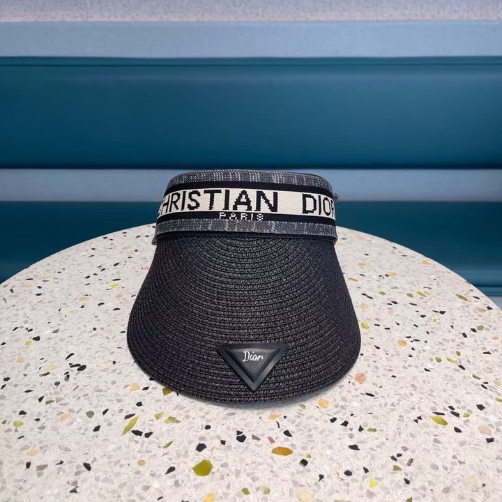 Dior D-Natural Visor Hat In Black