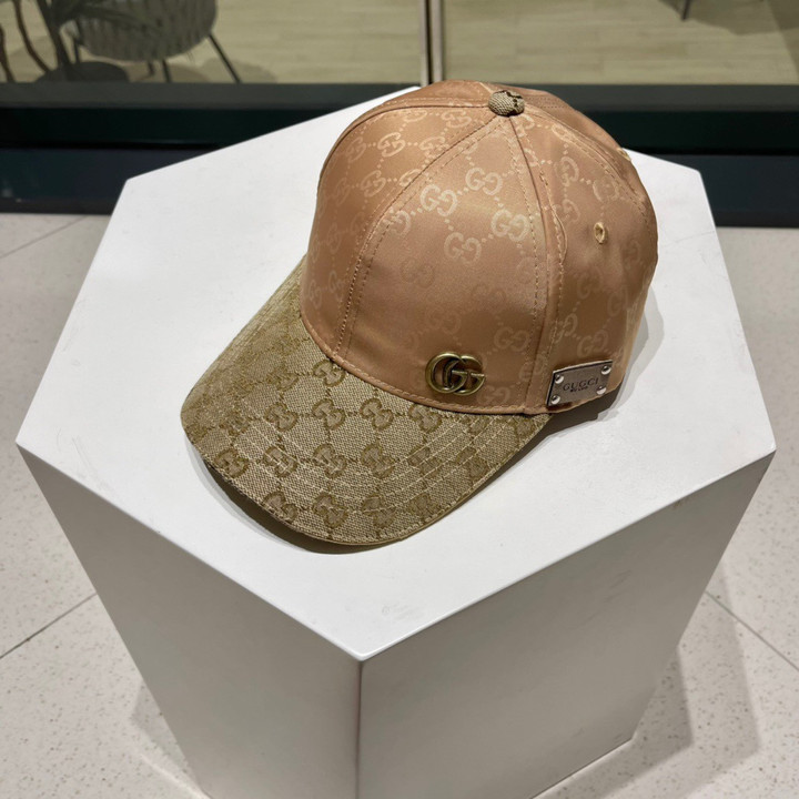 Gucci Beige GG Canvas Baseball Hat