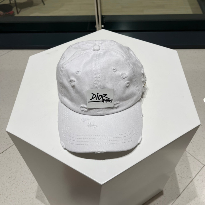 Dior Paris Baseball Cap In White