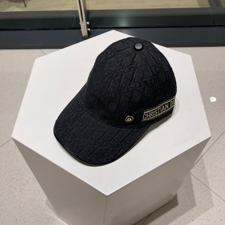 Dior Black Technical Jacquard Baseball Cap