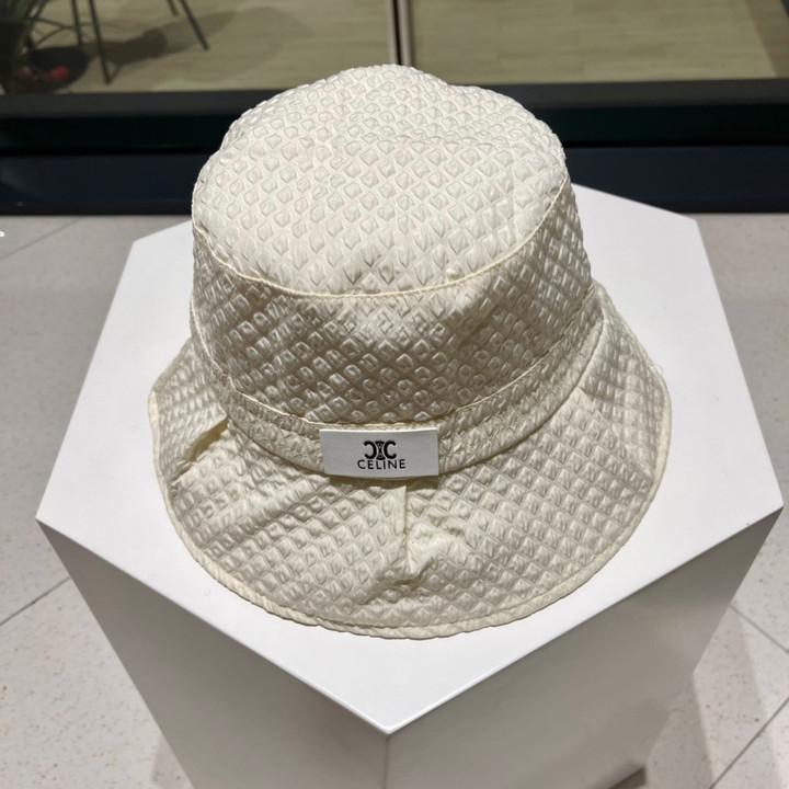 Celine Bucket Hat In White