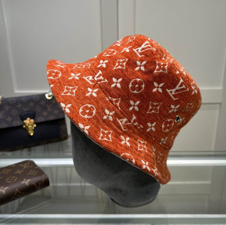 Louis Vuitton LV Match Bucket Hat In Orange