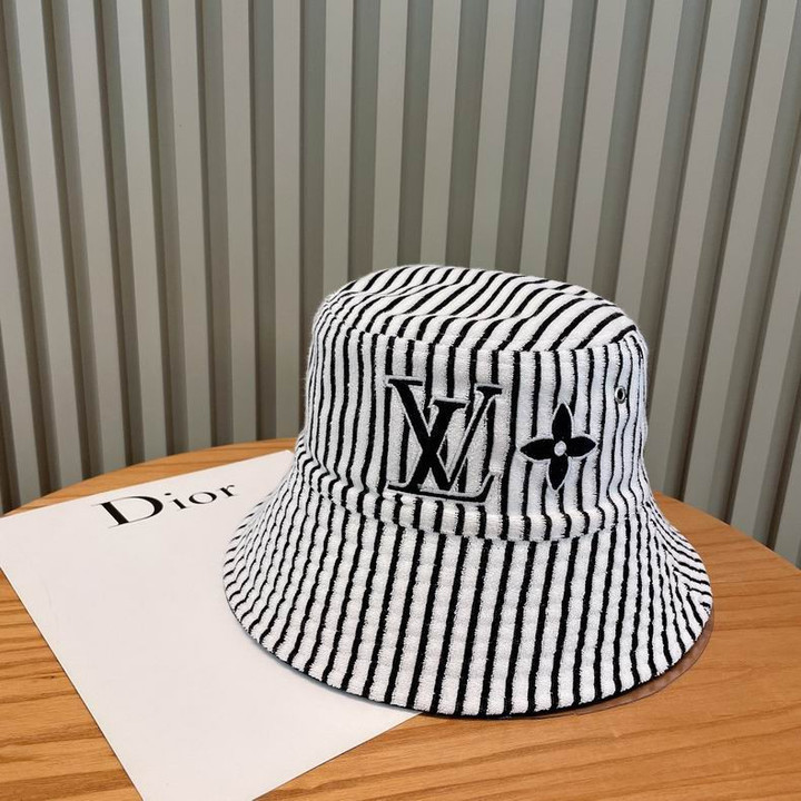 Louis Vuitton LV Graphical Reversible Bucket Hat In Black/White
