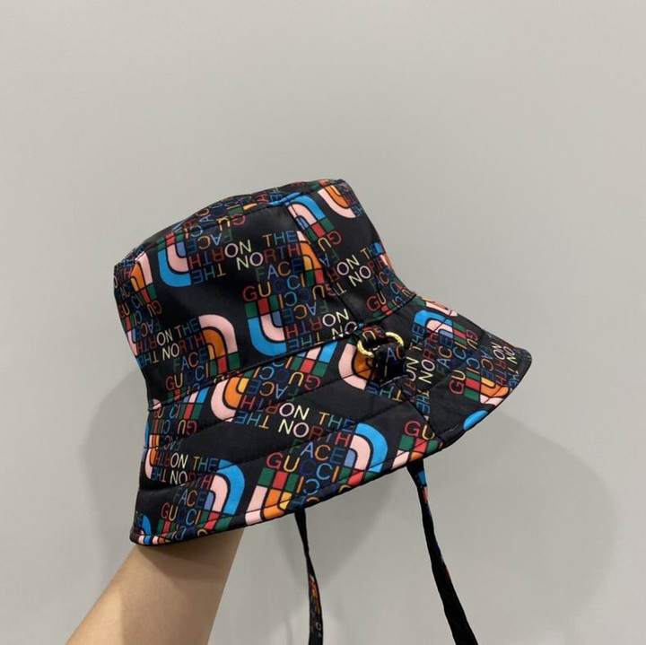 The North Face x Gucci Reversible Bucket Hat In Black