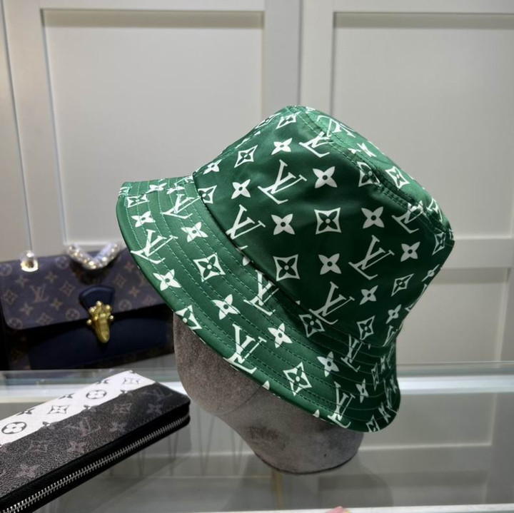 Louis Vuitton Monogram Cotton Bucket Hat In Green
