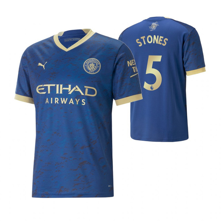John Stones 5 Manchester City 2023 Chinese New Year Graphic Jersey - Royal