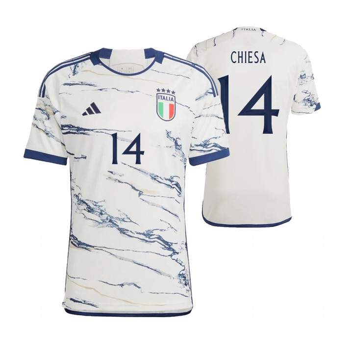 Italy National 14 Italy National Team 2023-24 Away Men Jersey - White