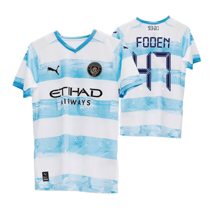 Phil Foden 47 Manchester City 9320 Anniversary Pre Match Special Edition Jersey