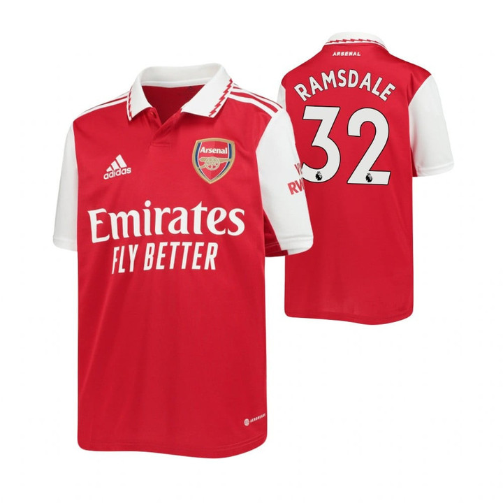 Aaron Ramsdale 32 Arsenal 2022/23 Youth Home Jersey - Red
