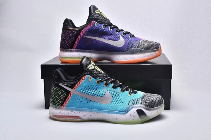 Nike Kobe 10 Low 'What The' Sneakers, Men Shoes