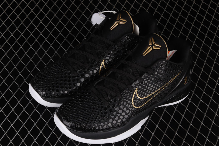 Nike Zoom Kobe Protro 6 Black Gold Angel Basketball Shoes Black, Men