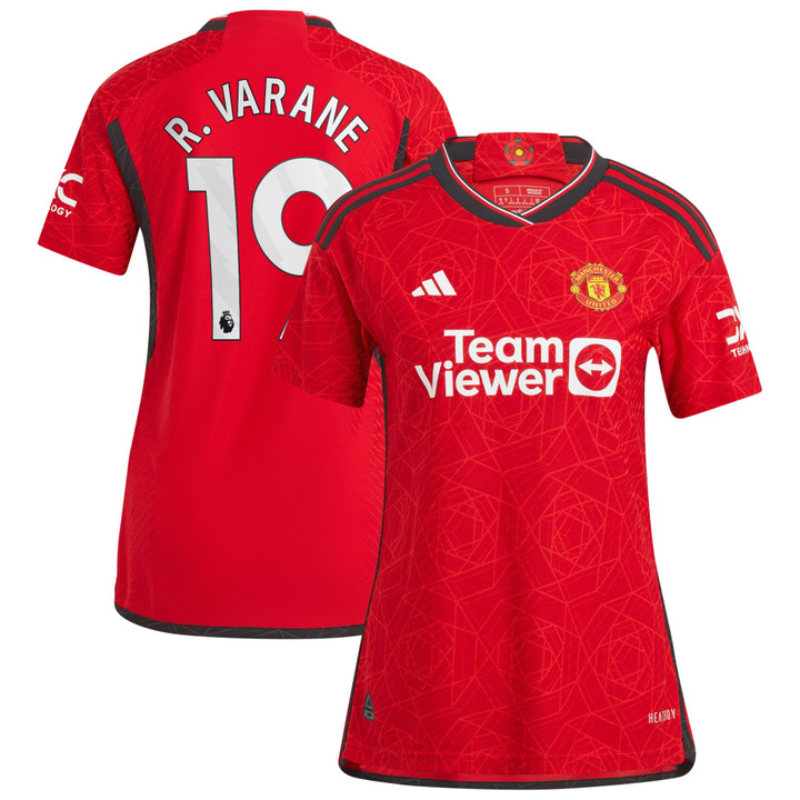 Raphael Varane 19 Manchester United 2023-24 Women Home Jersey - Red