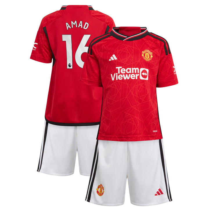 Amad Diallo 16 Manchester United 2023-24 Home Jersey - Youth Kit