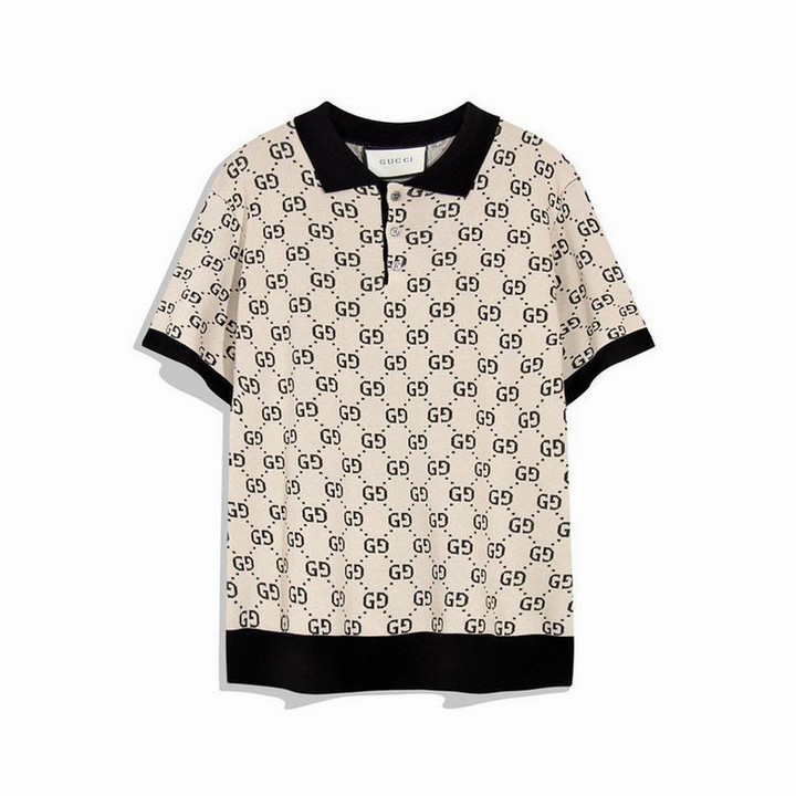Gucci GG Cotton Polo T-shirt - Beige