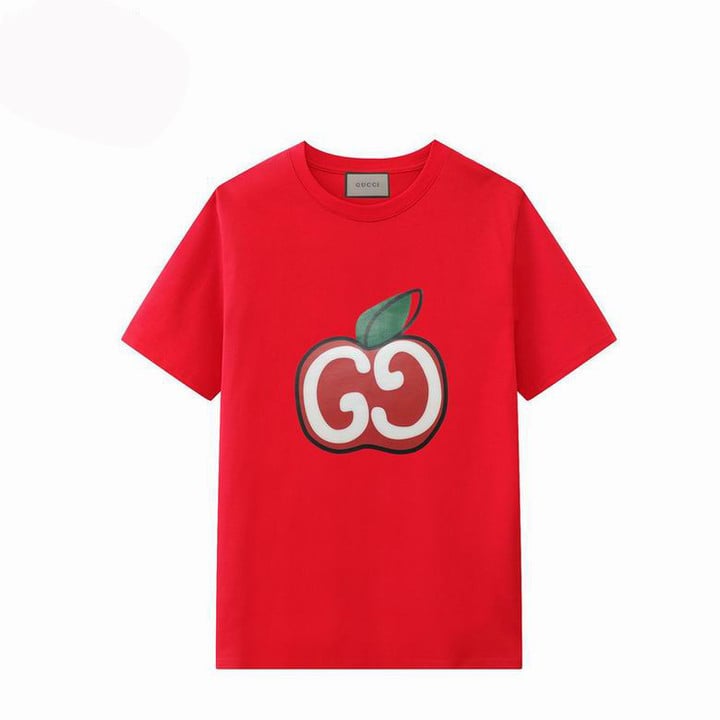 Gucci GG In Apple Cotton T-Shirt- Red