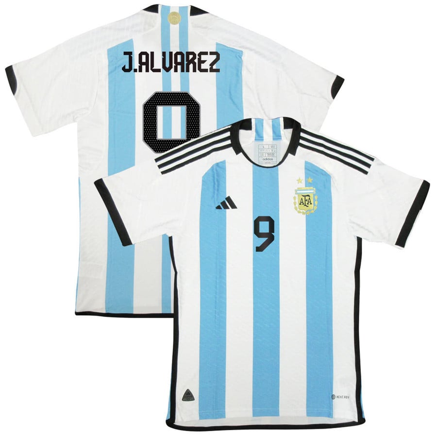 Julián Álvarez 9 Signed Argentina Men Home Jersey National Team