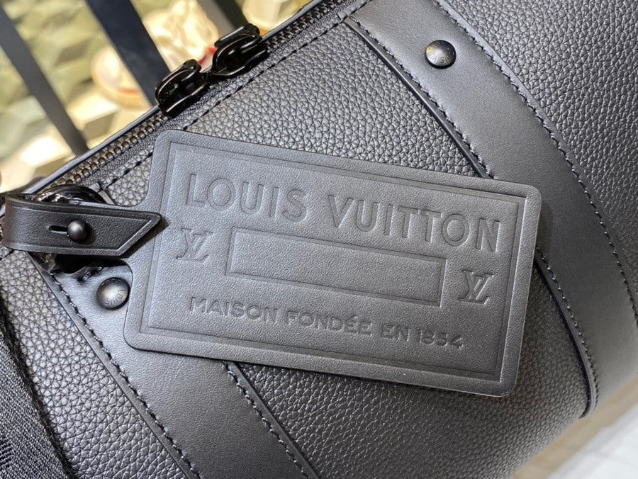 Louis Vuitton City Keepall Bag Grained Leather In Black - Praise To Heaven