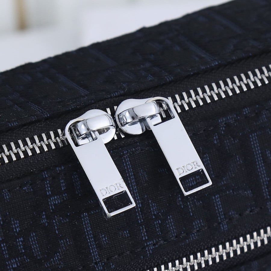 Dior Safari Messenger Bag Dior Oblique Jacquard Black in Canvas with  Silver-tone - US