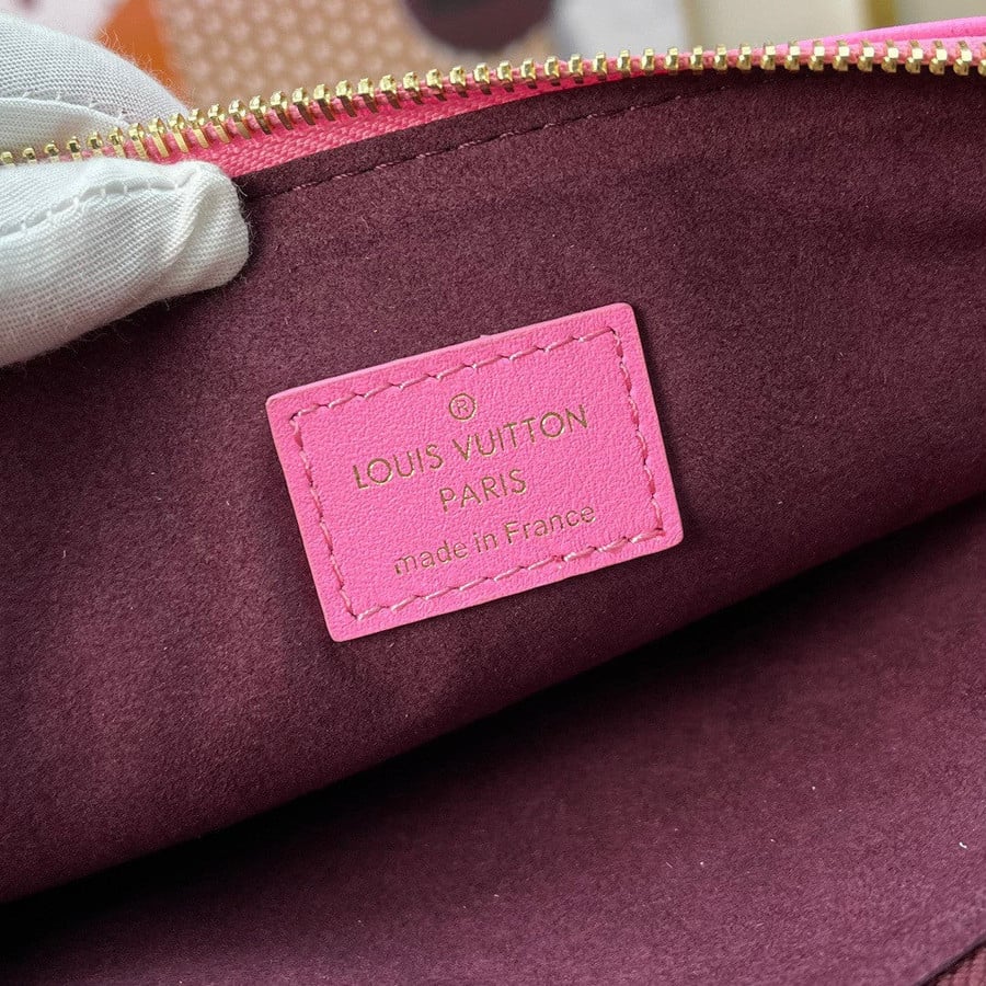 Louis Vuitton Pink & Purple Monogram Embossed Puffy Lambskin