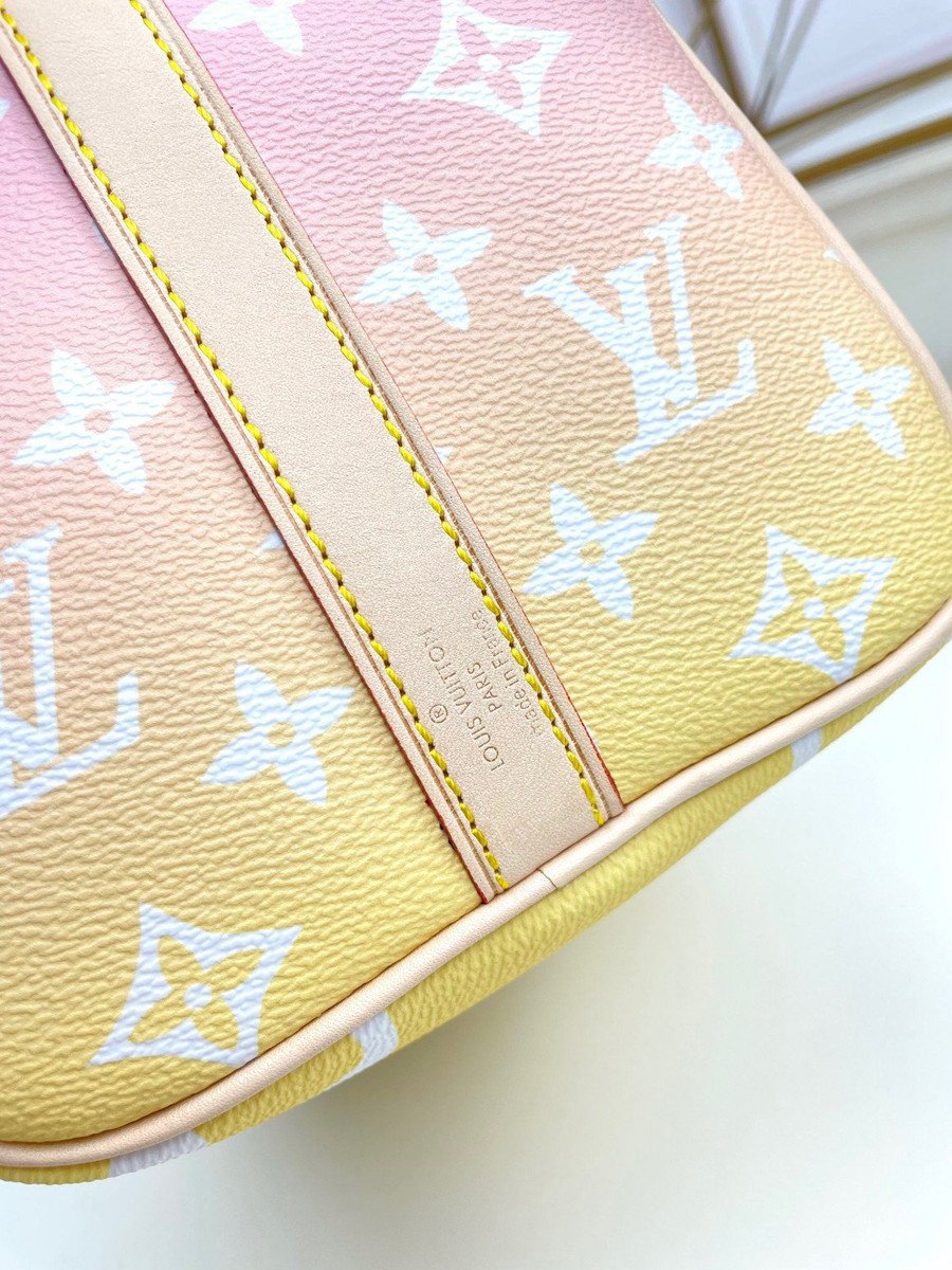 Louis Vuitton Pink x Yellow Monogram By the Pool Speedy 25 Bandouliere –  Bagriculture