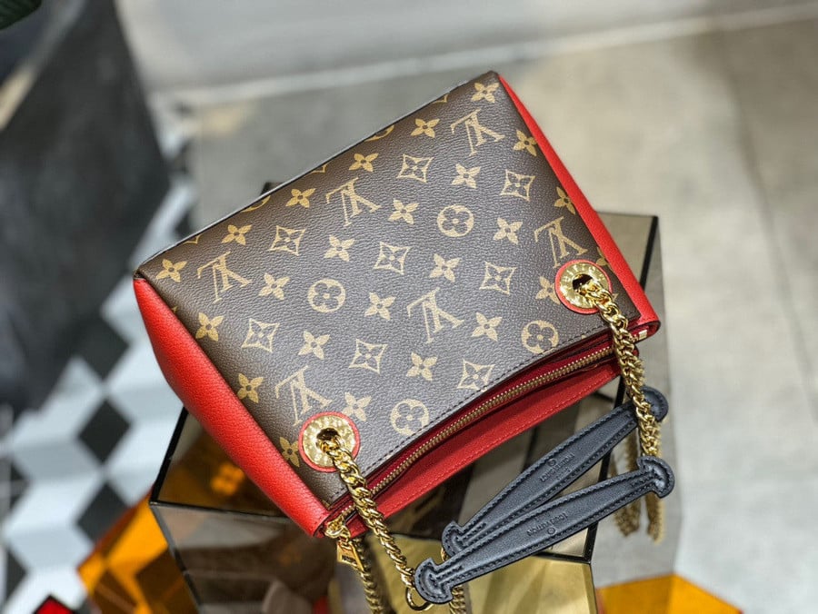 Louis Vuitton Surene BB Bag Monogram Canvas And Red Calfskin