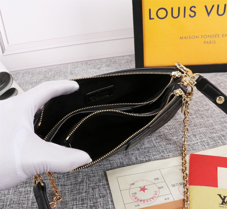 LOUIS VUITTON Louis Vuitton Monogram Portefeuille Twist Chain Leopard Brown  M51832 Ladies Leather