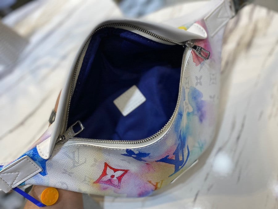Louis Vuitton Discovery Backpack PM Monogram Watercolor Blue in