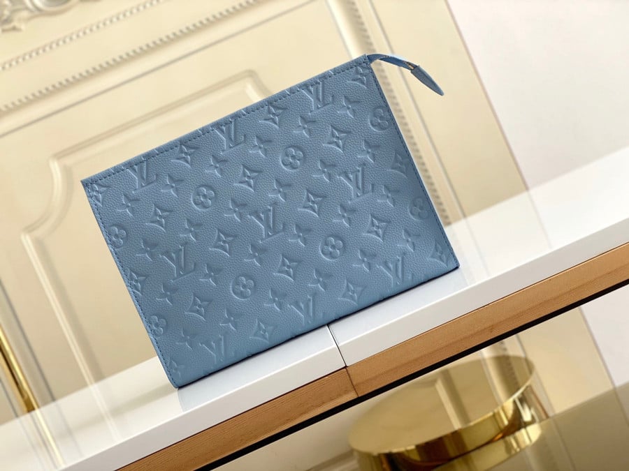 Louis Vuitton Multi Pochette Accessoires Denim Monogram Check Blue/Red in  Denim Canvas/Cowhide Leather with Gold-tone - US