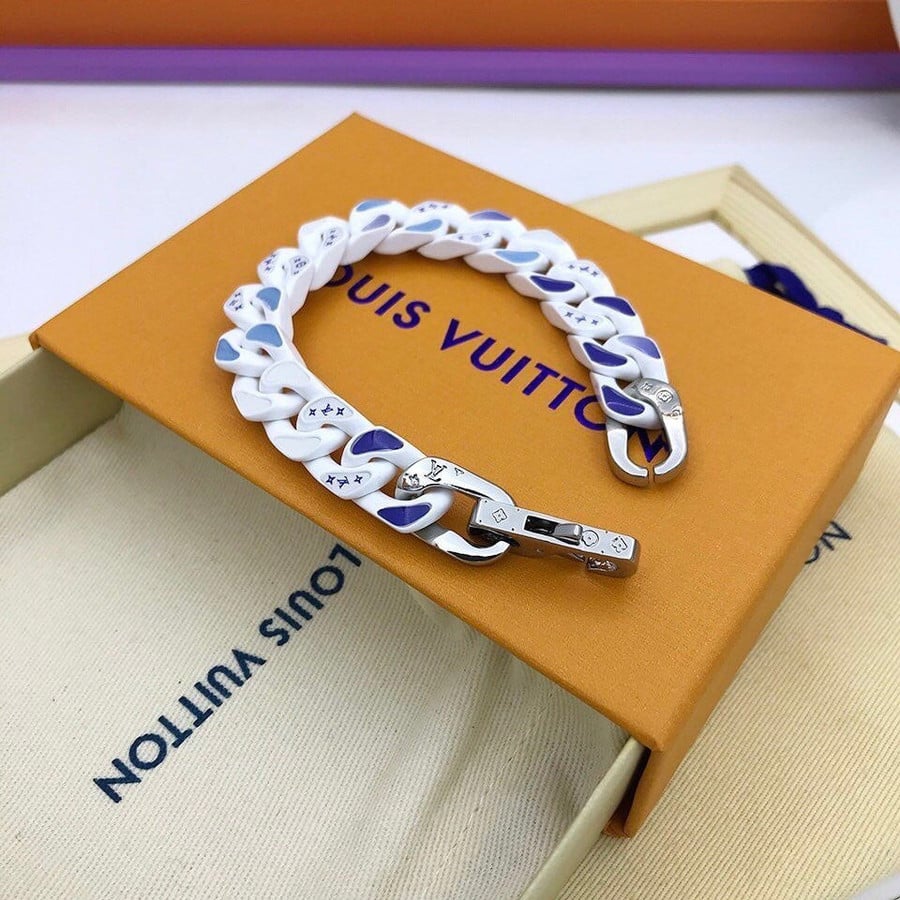 Louis Vuitton Virgil Abloh Chain Links Pastel Monogram Bracelet