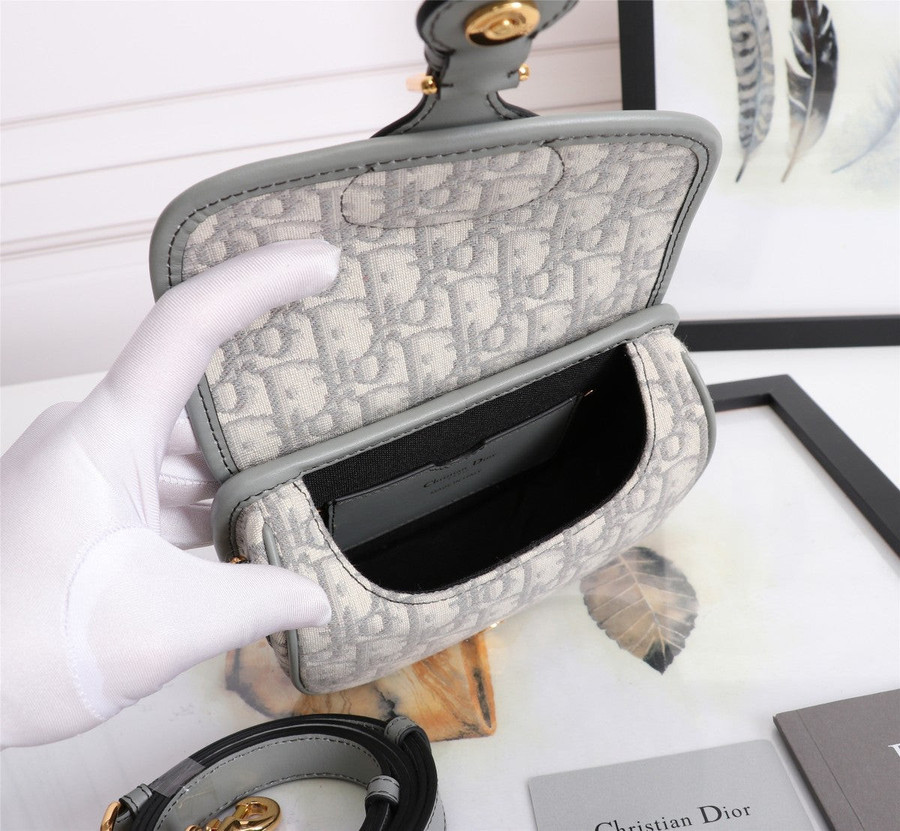 Dior Small Bobby Bag in Black Oblique Jacquard Cloth ref.900406 - Joli  Closet