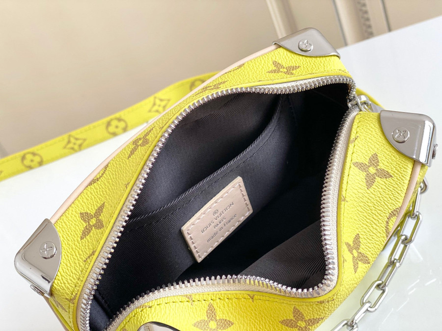 Louis Vuitton Handle Soft Trunk Bag Graphic Printed Leather Yellow 22282773