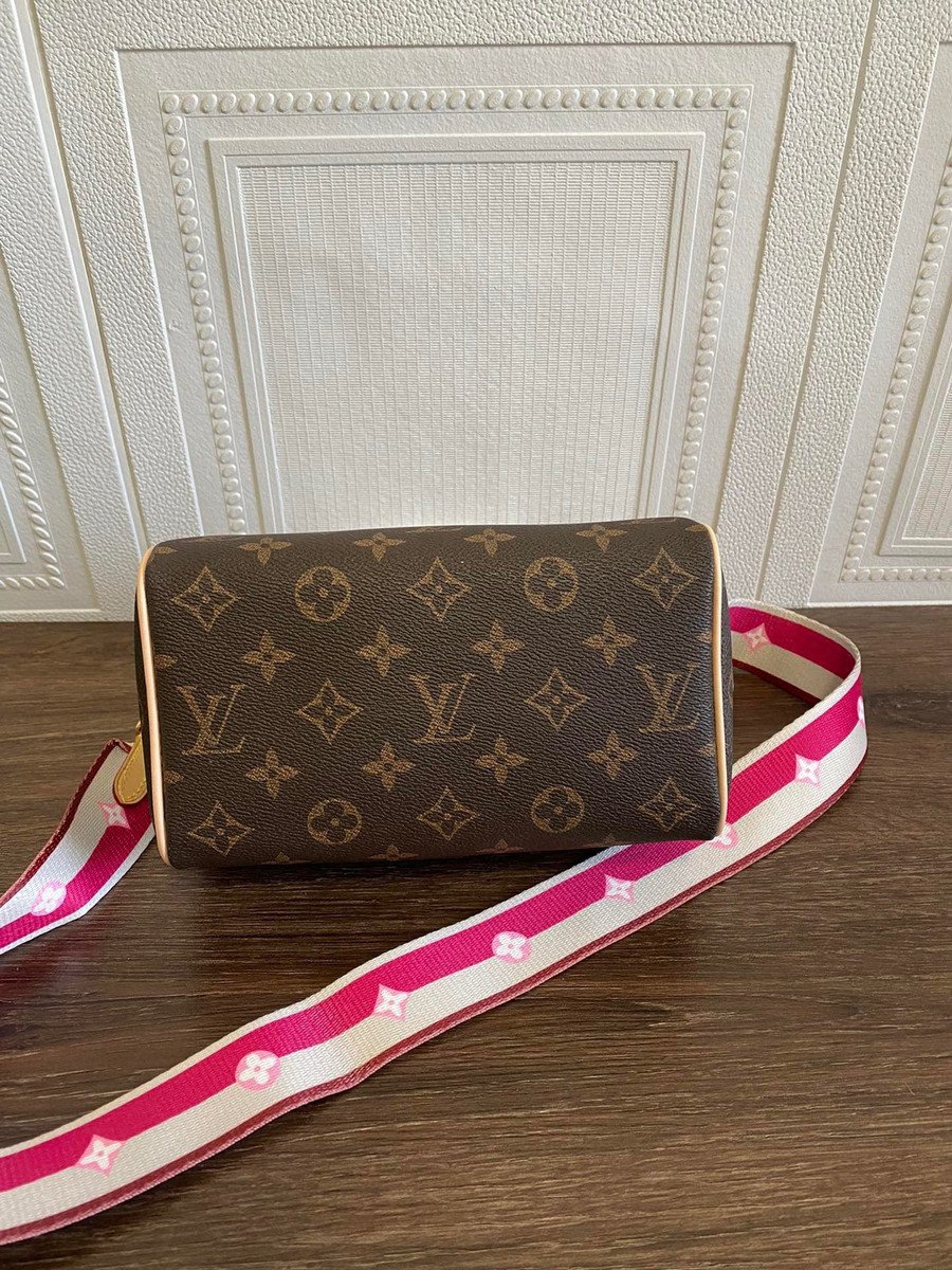 NEW Louis Vuitton Speedy BANDOULIERE 20 Crossbody Bag With PINK