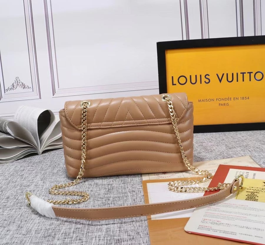 Louis Vuitton Wave PM Chain Bag Leather In Beige - Praise To Heaven