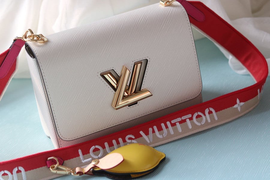 Louis Vuitton Twist MM Bag With Lemon-Shaped Charm Leather In White -  Praise To Heaven
