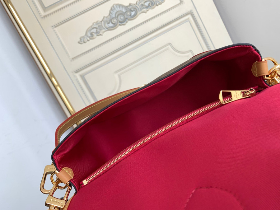 Louis+Vuitton+Diane+Leather+Satchel+Bag+for+Women+-+Fuchsia for sale online