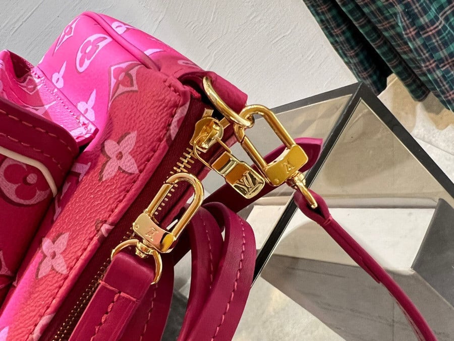 Louis Vuitton Maxi Multi Pochette Accessoires Monogram Quilted Econyl Nylon  Pink 221763111