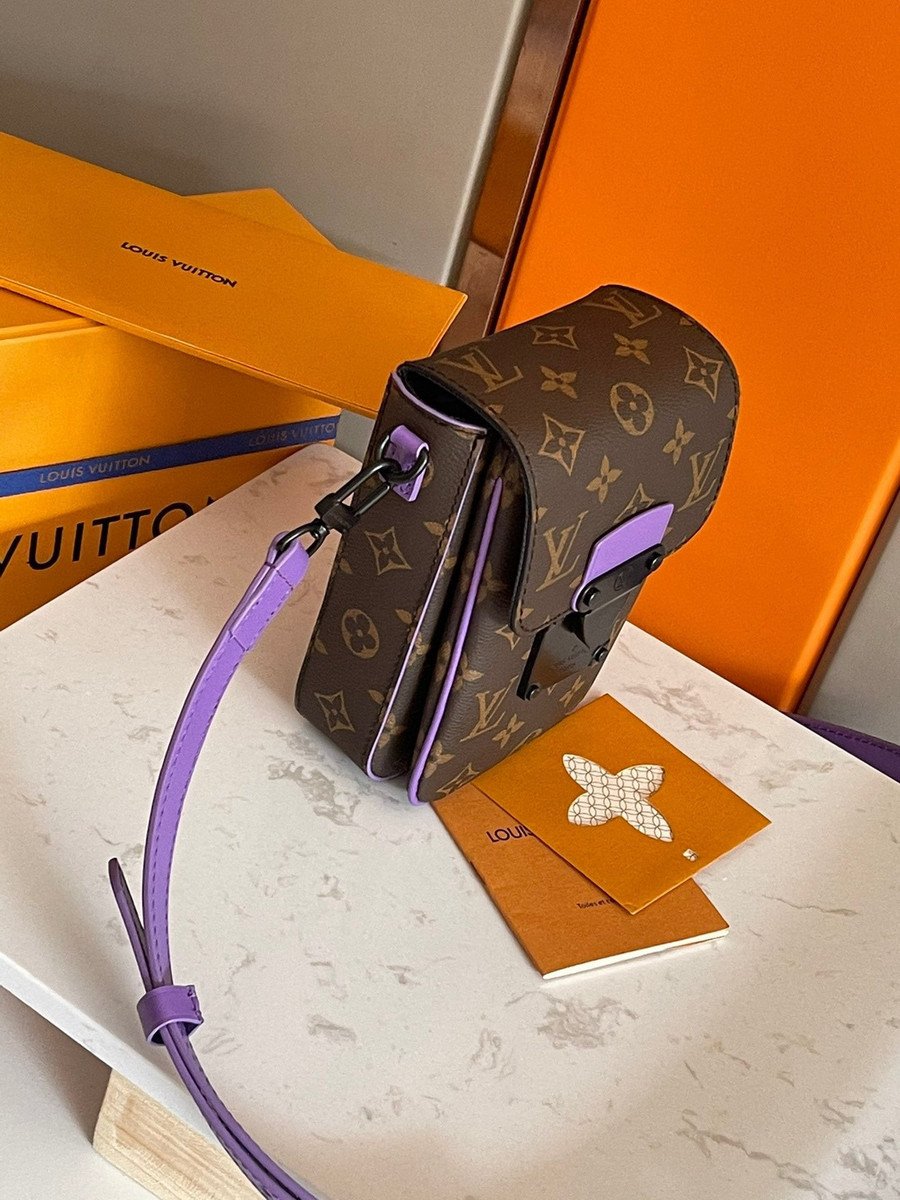 Louis Vuitton S-Lock Vertical Wearable Wallet Monogram Canvas With