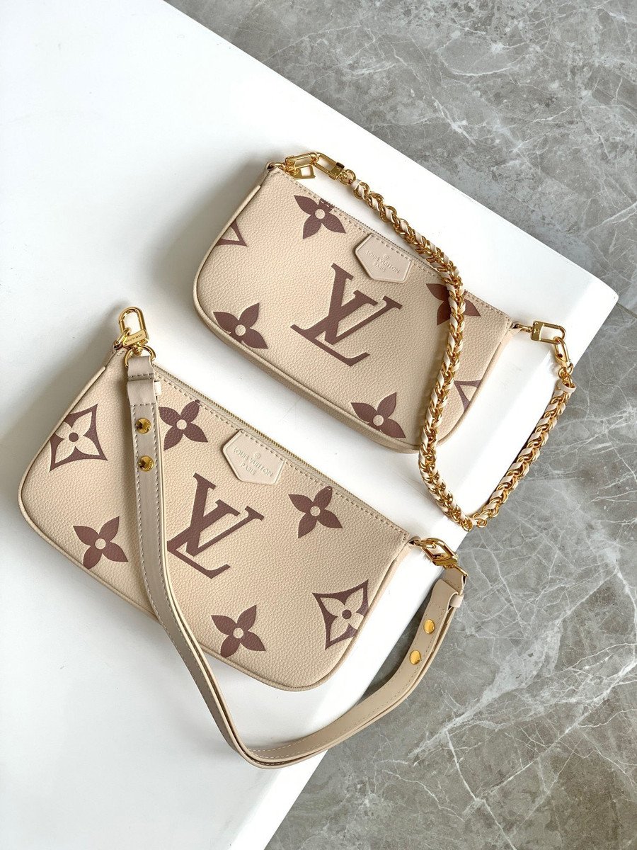 Louis Vuitton Pochette Metis Bag Monogram Floral Pattern Leather In Bl -  Praise To Heaven