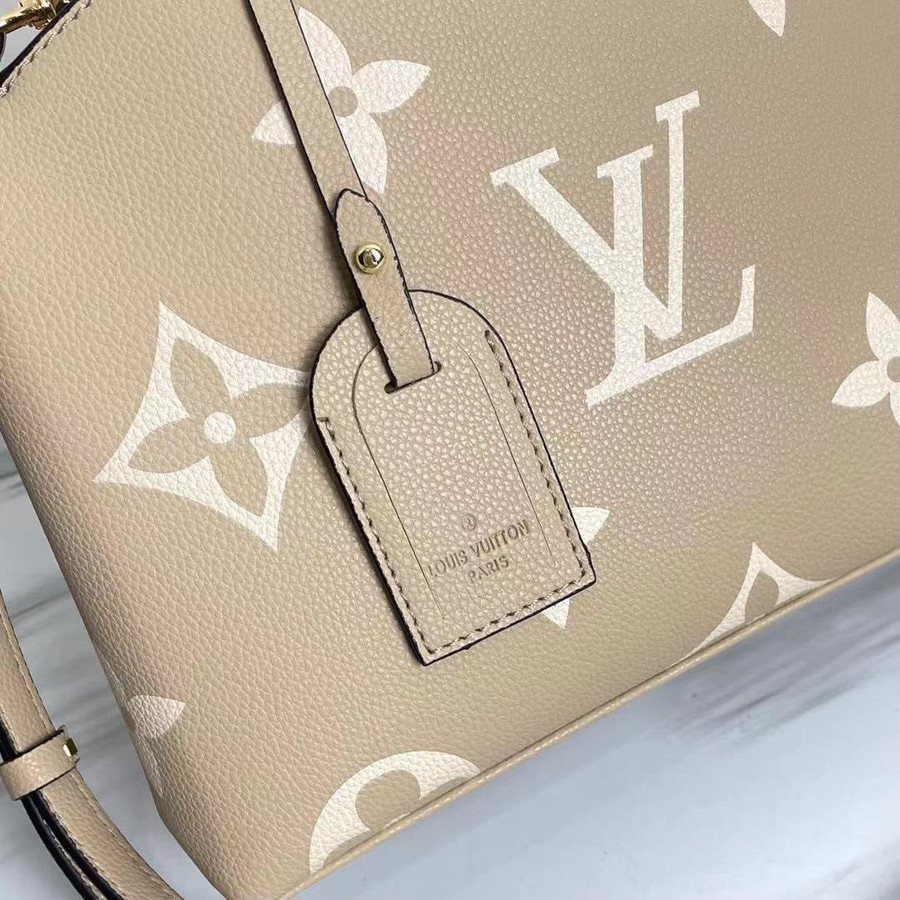 Louis Vuitton Petit Palais Handbag Bicolor Monogram Leather In Beige/ -  Praise To Heaven