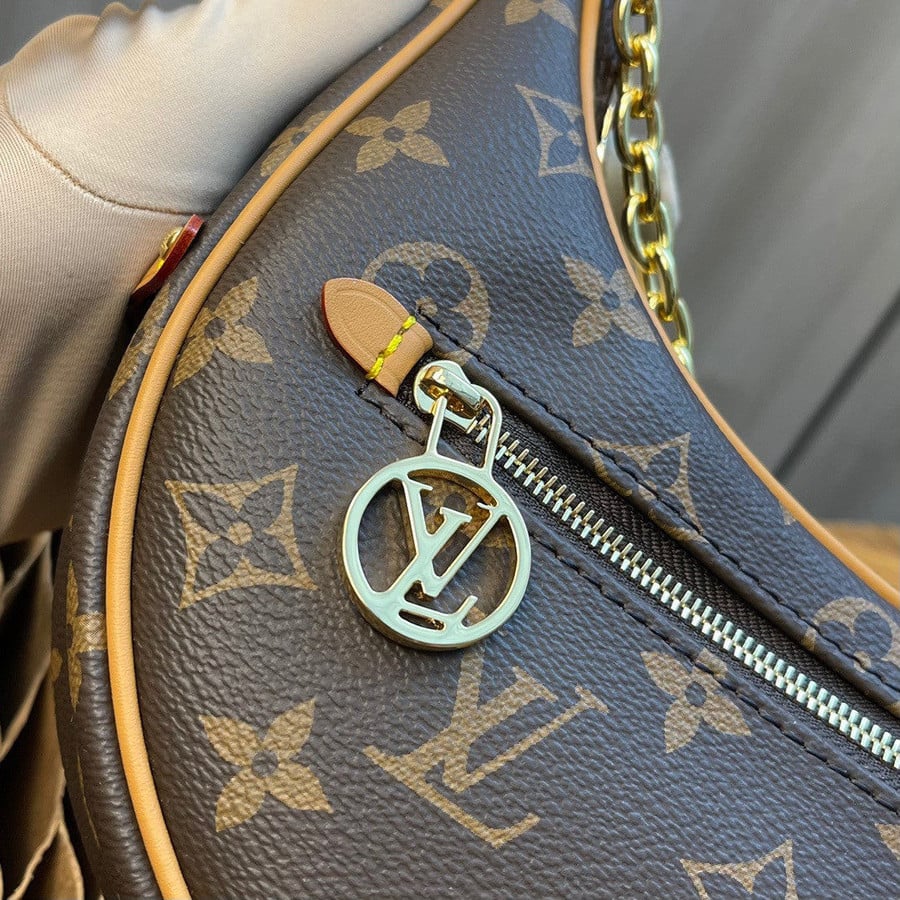 Louis Vuitton Loop Bag Floral Pattern Blue in Coated Canvas