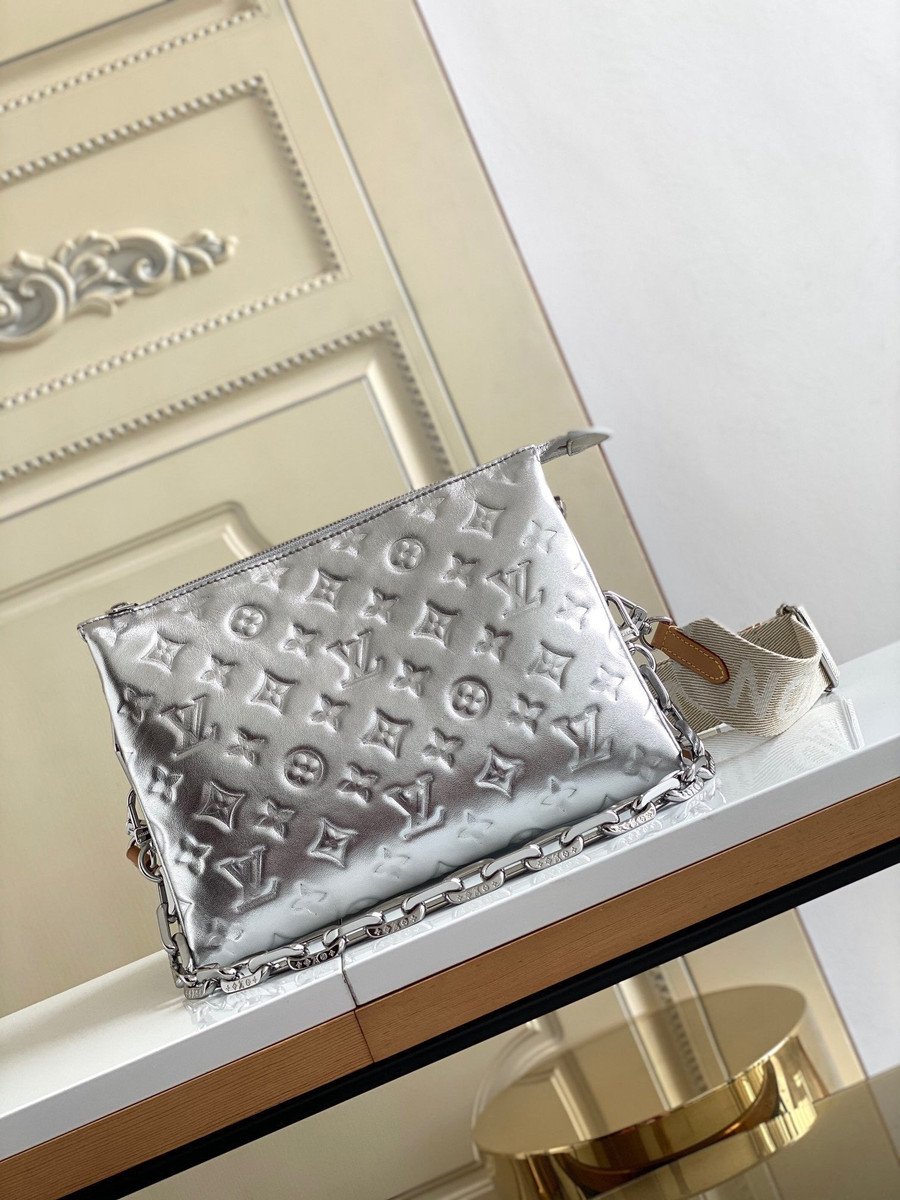 Louis Vuitton Coussin PM Handbag Monogram Embossed Puffed Sheepskin In -  Praise To Heaven