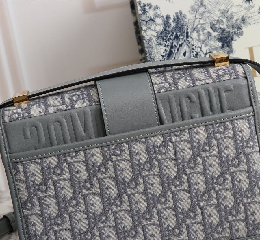 Christian Dior 30 Montaigne Box Bag Oblique Jacquard Canvas In Gray -  Praise To Heaven