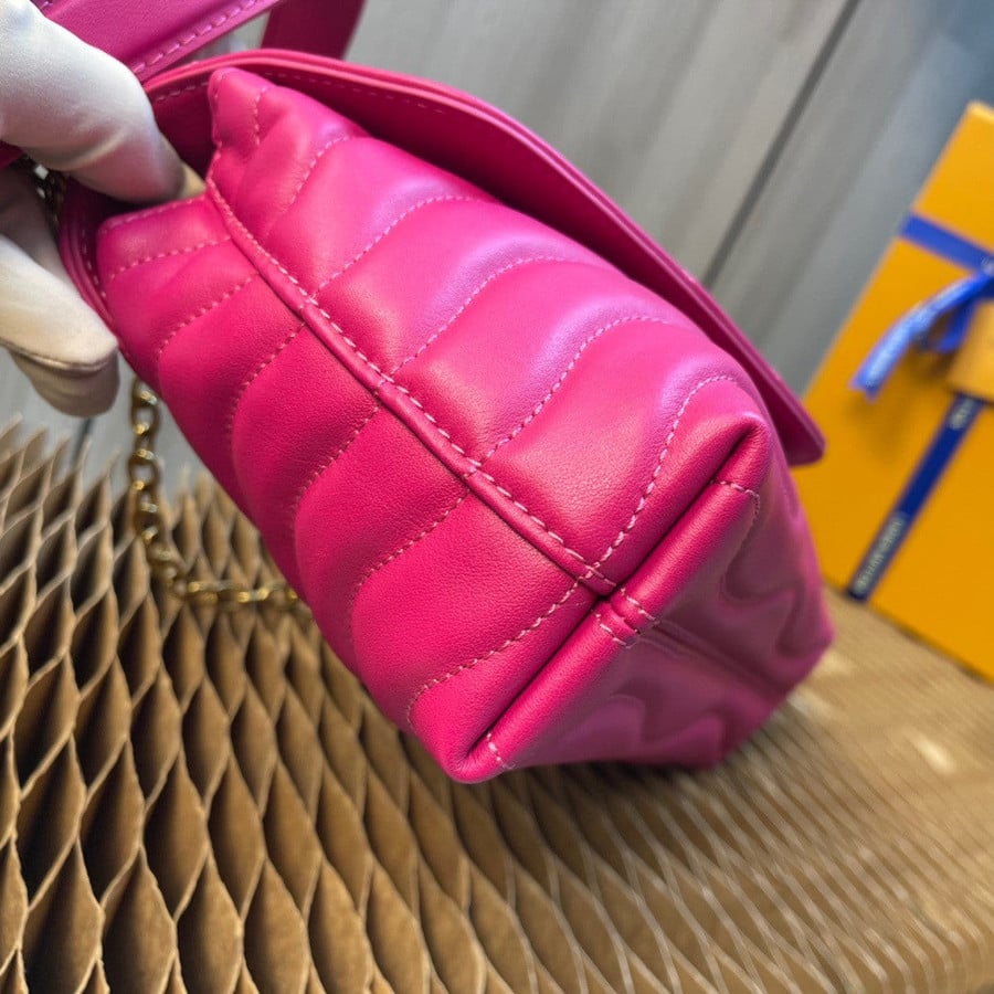 Louis Vuitton New Wave Chain Bag V-Quilted Leather In Pink - Praise To  Heaven