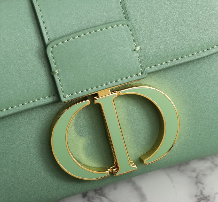 Christian Dior 30 Montaigne Mini Box Bag Leather In Green - Praise To Heaven