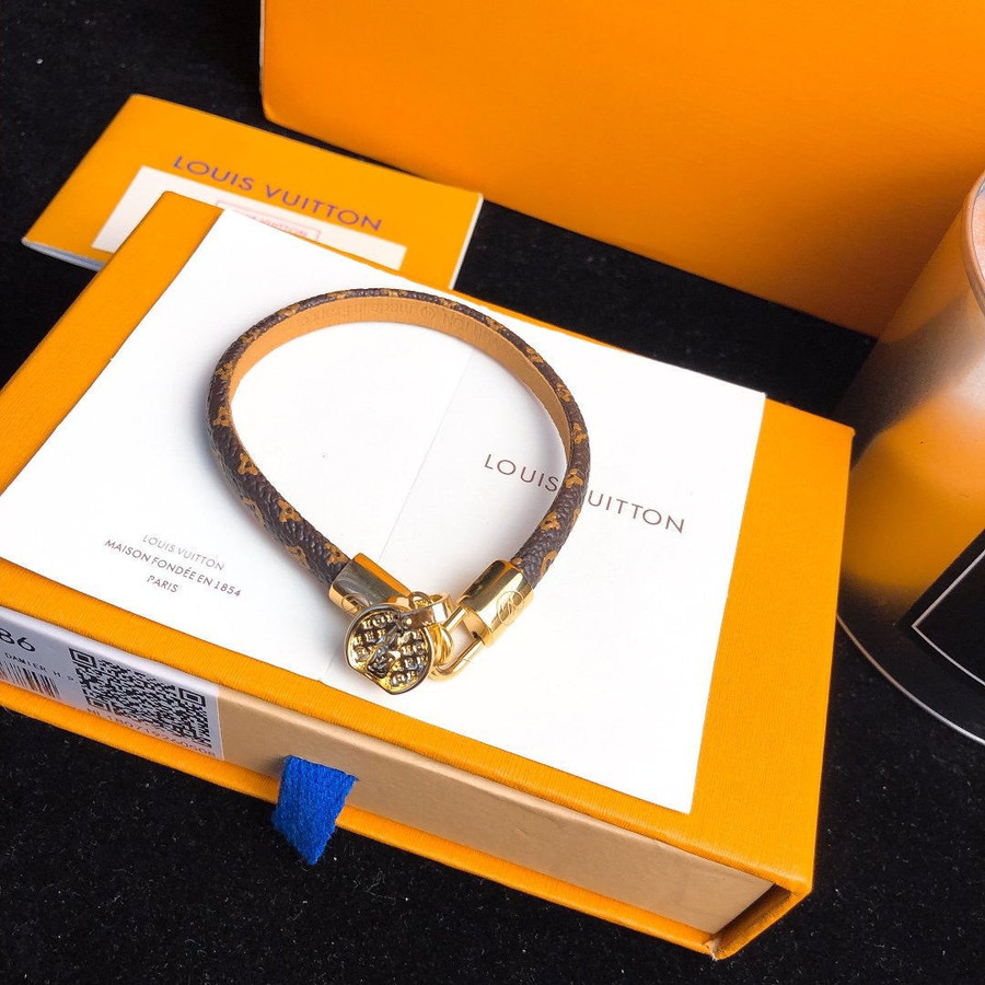 Louis Vuitton Tribute Bracelet - Brass Charm, Bracelets
