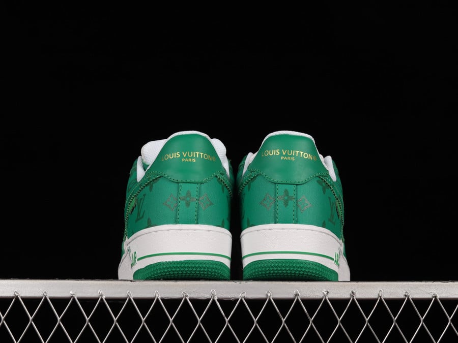 Louis Vuitton x Nike Air Force 1 07 Low White Green Shoes Sneakers